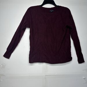 American Eagle Women’s Maroon Knit Sweater Size Small Long Sleeve Pullover